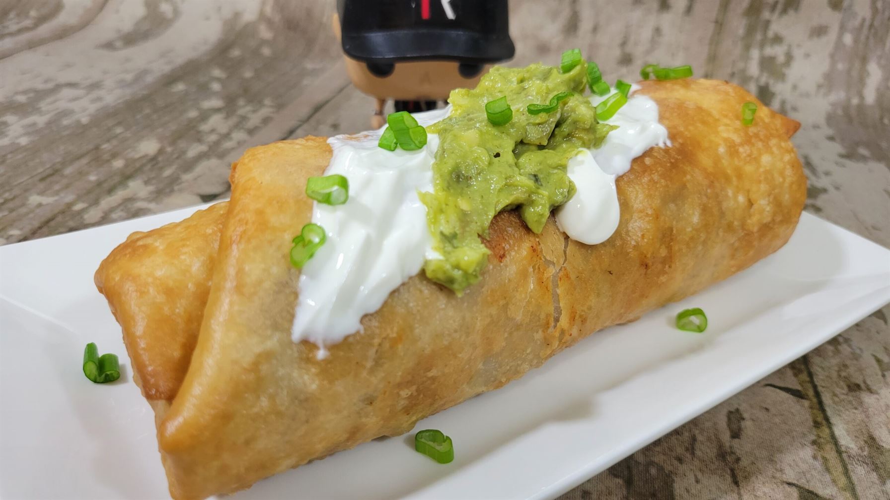 Chicken Chimichangas with Sour Cream Sauce Recipe